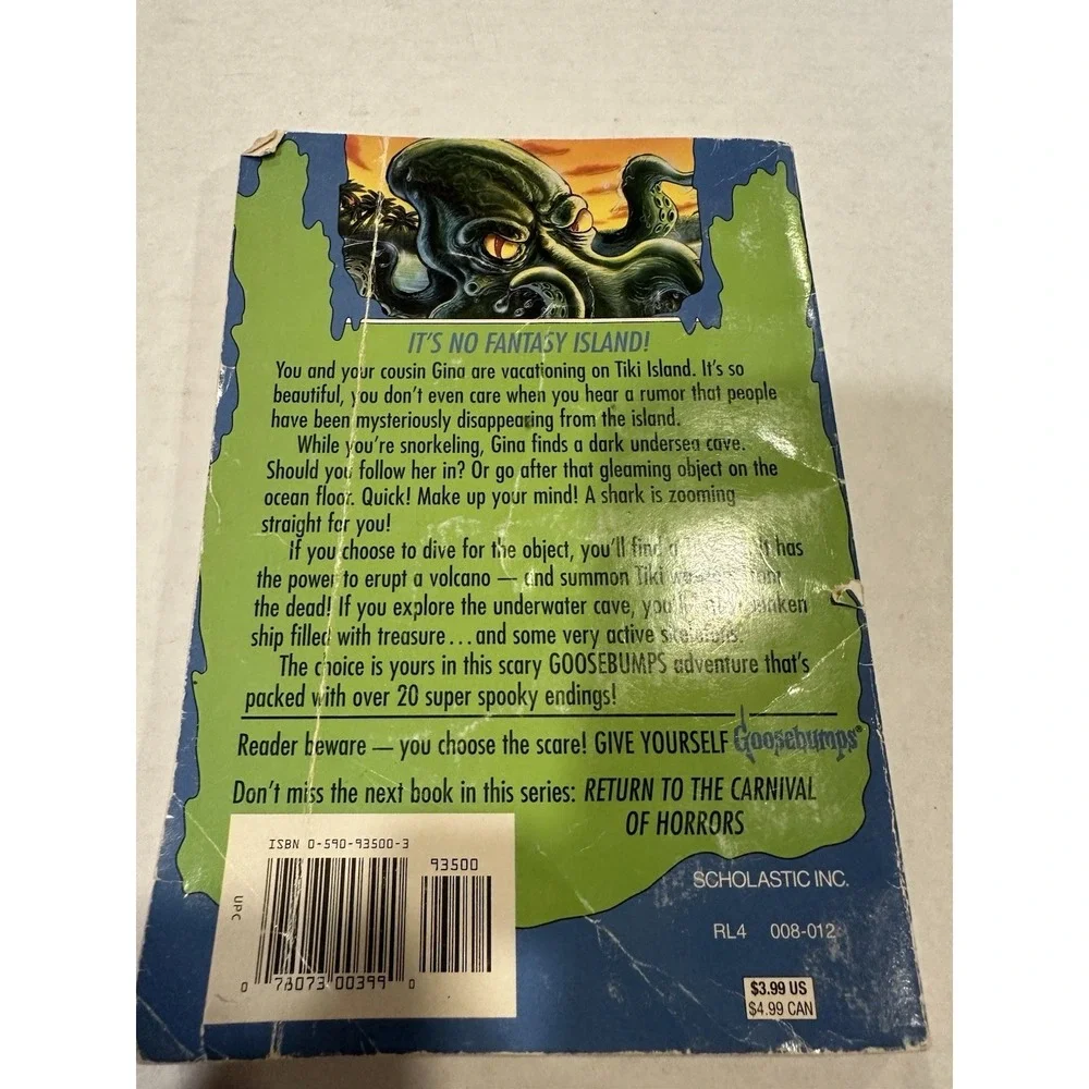 Goosebumps Readers Beware You Choose The Scare By R.L. Stine Paperback 1997